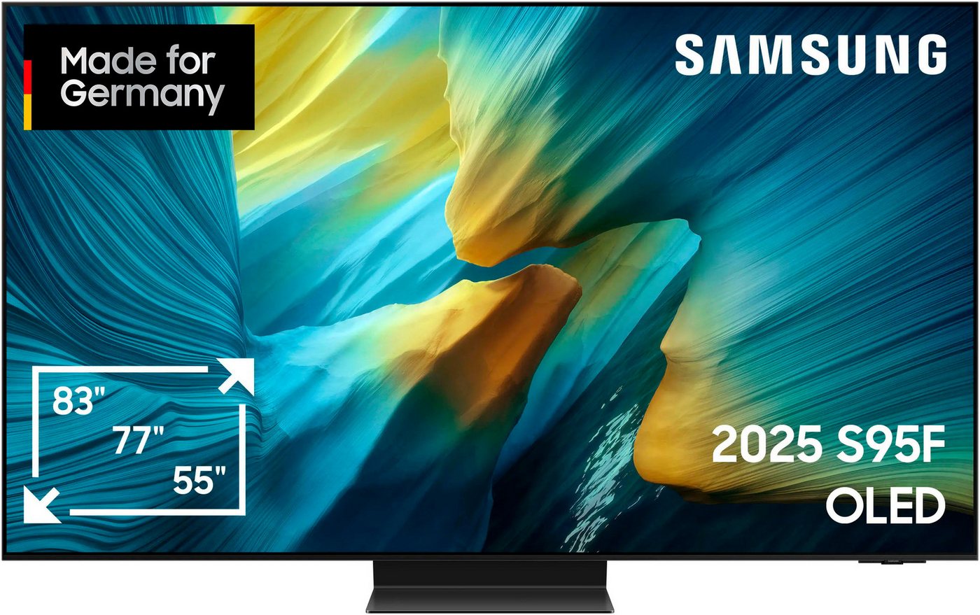 Samsung GQ65S95FAT OLED-Fernseher (163 cm/65 Zoll, 4K Ultra HD, Smart-TV, HDR Pro & Glare Free, Dolby Atmos & AI Sound, Gaming Hub, bis zu 165Hz) von Samsung
