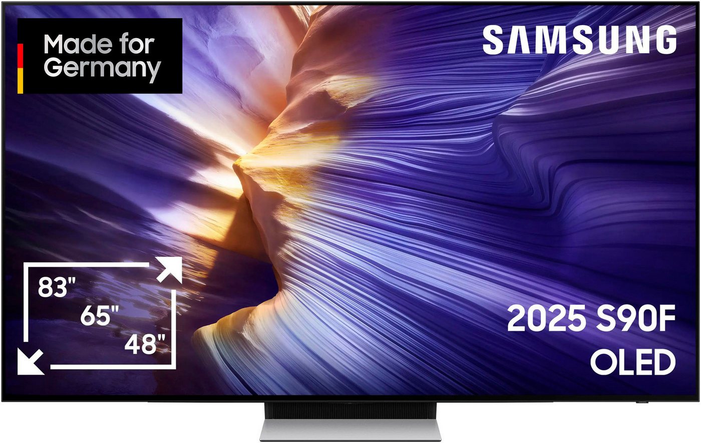 Samsung GQ77S90FAE OLED-Fernseher (194 cm/77 Zoll, 4K Ultra HD, Smart-TV, HDR+ & Glare Free, Dolby Atmos & AI Sound, Gaming Hub, bis zu 144Hz) von Samsung