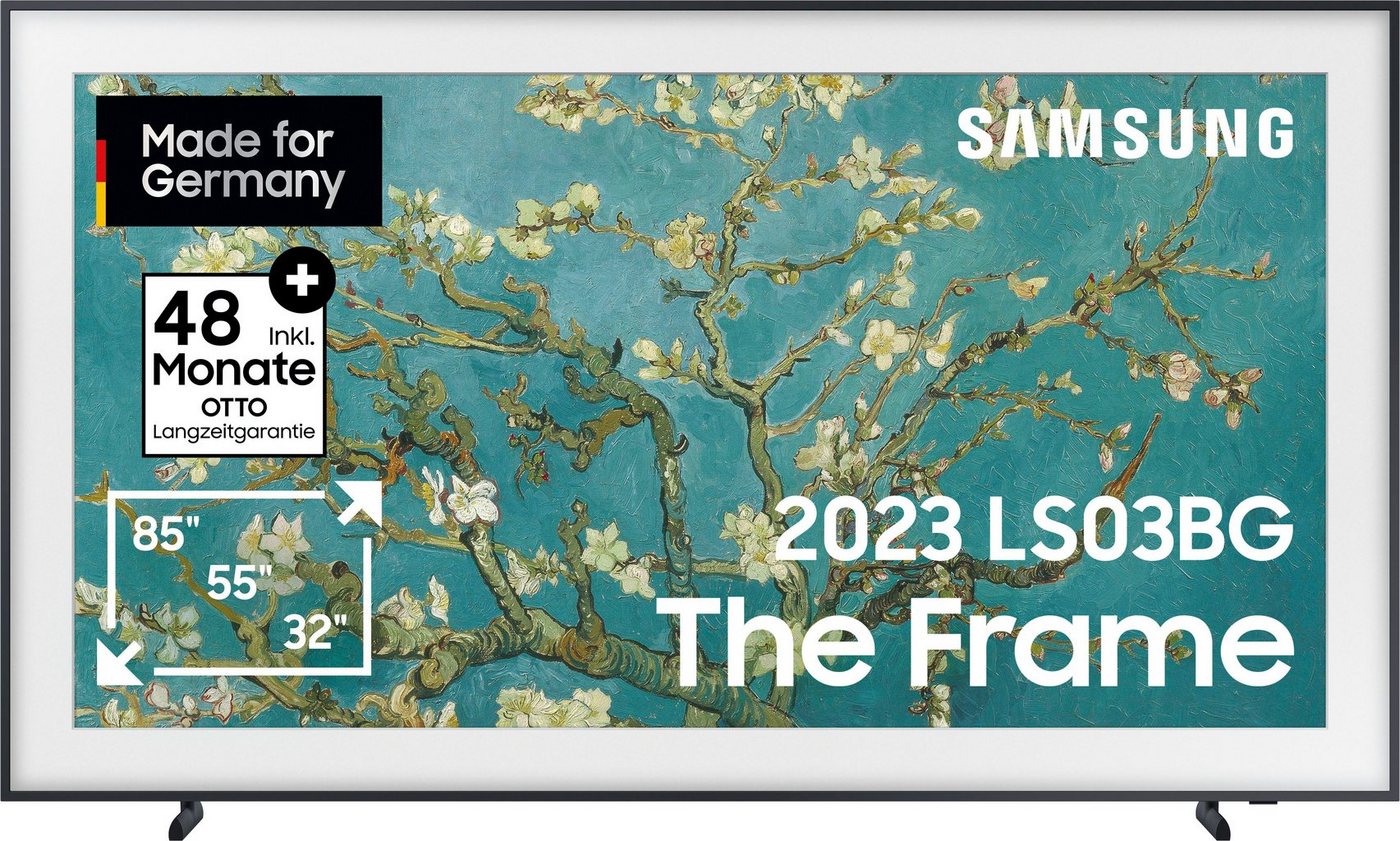 Samsung GQ85LS03BGU LED-Fernseher (214 cm/85 Zoll, Google TV, Smart-TV, Mattes Display,Austauschbare Rahmen,Art Mode) von Samsung