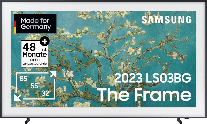 Samsung GQ85LS03BGU LED-Fernseher (214 cm/85 Zoll, Google TV, Smart-TV, Mattes Display,Austauschbare Rahmen,Art Mode) von Samsung