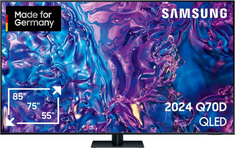 Samsung GQ85Q70DAT QLED-Fernseher (214 cm/85 Zoll, 4K Ultra HD, Smart-TV, Neural Quantum 4K AI Gen2 Prozessor, bis zu 120Hz) von Samsung