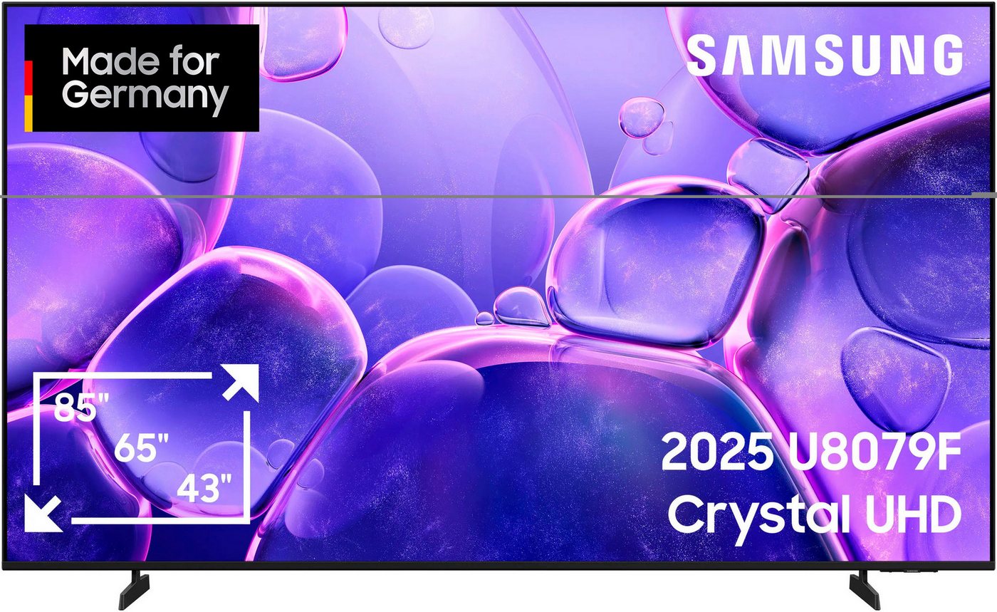 Samsung GU65U8079FU LED-Fernseher (163 cm/65 Zoll, 4K Ultra HD, Smart-TV, Crystal UHD, Q-Symphony, Dolby Surround Sound, Triple Tuner, Smart-Hub) von Samsung