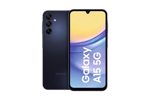 Samsung Galaxy A15 5G Smartphone, Simlockfrei ohne Vertrag, Android-Handy, Schnellladefunktion, 128 GB, Blue Black, 2,5 Jahre Herstellergarantie [Deutsche Version] von Samsung