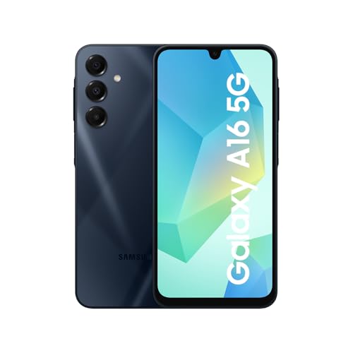Samsung Galaxy A16 5G Smartphone ohne Vertrag, Handy mit Android, 50-MP-Hauptkamera, 16,91 cm / 6,7" Display, 128 GB, Blue Black, 2,5 Jahre Herstellergarantie [Exklusiv bei Amazon] von Samsung