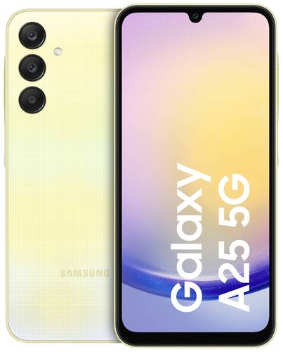 Samsung Galaxy A25 5G Smartphone 128GB 16.5cm (6.5 Zoll) Gelb Android™ 14 Hybrid-Slot von Samsung