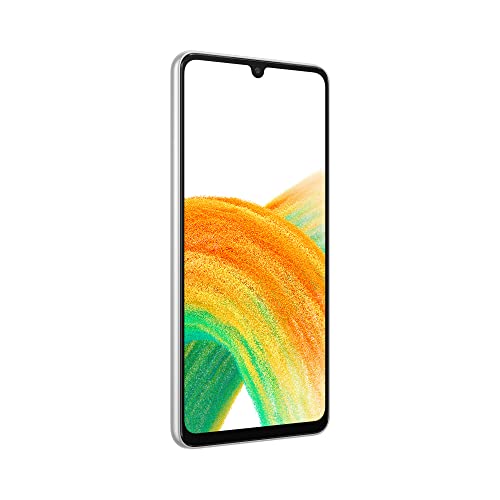 Samsung Galaxy A33 5G Android-Smartphone, Infinity-U FHD+ Display Super AMOLED 6,4 Zoll¹, 6 GB RAM und 128 GB interner Speicher, erweiterbar², Akku 5.000 mAh, Awesome Weiß [Italienische Version] von Samsung
