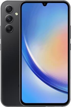 Samsung Galaxy A34 5G - Enterprise Edition - 5G Smartphone - Dual-SIM - RAM 6GB / Interner Speicher 128GB - microSD slot - OLED-Display - 6.6 - 2340 x 1080 Pixel (120 Hz) - Triple-Kamera 48 MP, 8 MP, 5 MP - front camera 13 MP - awesome graphite (SM-A346BZKAEEB) von Samsung