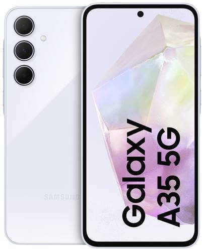 Samsung Galaxy A35 5G 5G Smartphone 256GB 16.8cm (6.6 Zoll) Eisblau Android™ 14 Hybrid-Slot von Samsung