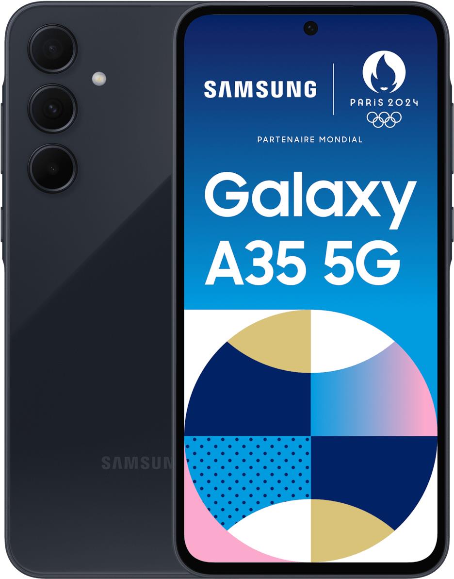 Samsung Galaxy A35 - Enterprise Edition - 5G Smartphone - Dual-SIM - RAM 6GB / Interner Speicher 128GB - microSD slot - OLED-Display - 6,6 - 2340 x 1080 Pixel (120 Hz) - Triple-Kamera 50 MP, 8 MP, 5 MP - front camera 13 MP - Awesome Navy (SM-A356BZKBEEE) von Samsung