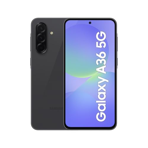 Samsung Galaxy A36 5G AI Smartphone ohne Vertrag, Simlockfreies AI Handy mit Android, 6 GB RAM, 128 GB Speicher, 50-MP-Kamera, Awesome Black, 2,5 Jahre Herstellergarantie [Exklusiv auf Amazon] von Samsung