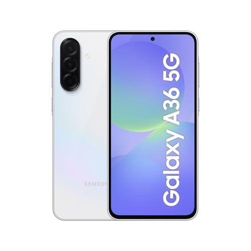 Samsung Galaxy A36 5G AI Smartphone ohne Vertrag, Simlockfreies AI Handy mit Android, 8 GB RAM, 256 GB Speicher, 50-MP-Kamera, Awesome White, 2,5 Jahre Herstellergarantie [Exklusiv auf Amazon] von Samsung