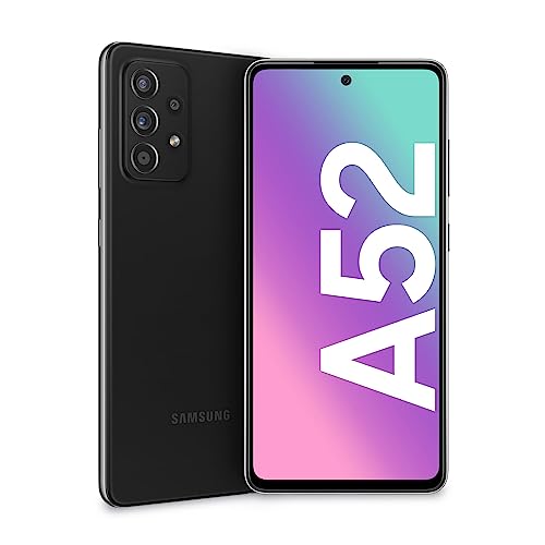 Samsung Galaxy A52 Smartphone, 6,5-Zoll-FHD+ Infinity-O-Display, 6 GB RAM und 128 GB erweiterbarer interner Speicher, 4.500-mAh-Akku und ultraschnelles Aufladen schwarz Samsung Galaxy A52 Smartphone, 6,5-Zoll-FHD+ Infinity-O-Display, 6 GB RAM und 128 GB erweiterbarer interner Speicher, 4.500-mAh-Akku und ultraschnelles Aufladen schwarz von Samsung