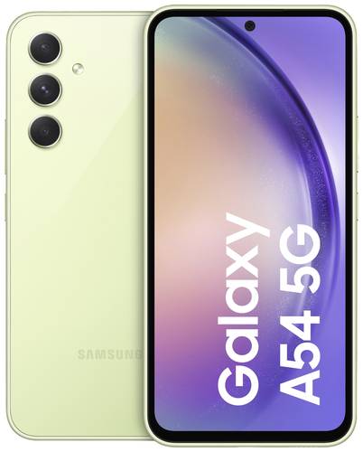 Samsung Galaxy A54 5G Smartphone 128GB 16.3cm (6.4 Zoll) Lime Android™ 13 Hybrid-Slot von Samsung