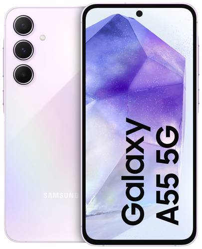 Samsung Galaxy A55 5G 5G Smartphone 128GB 16.8cm (6.6 Zoll) Lilac Purple Android™ 14 Hybrid-Slot von Samsung