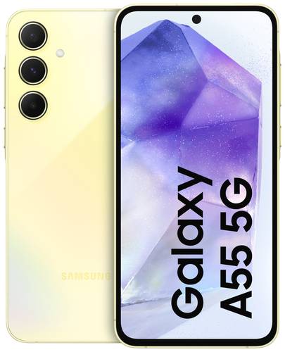 Samsung Galaxy A55 5G 5G Smartphone 256GB 16.8cm (6.6 Zoll) Zitrone Android™ 14 Hybrid-Slot von Samsung