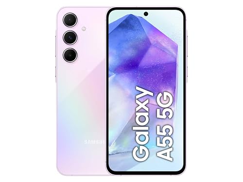 Samsung Galaxy A55 5G Smartphone, Android-Handy ohne Vertrag, 128 GB - 8 GB RAM, 50-MP-Kamera, Awesome Lilac Samsung Galaxy A55 5G Smartphone, Android-Handy ohne Vertrag, 128 GB - 8 GB RAM, 50-MP-Kamera, Awesome Lilac von Samsung