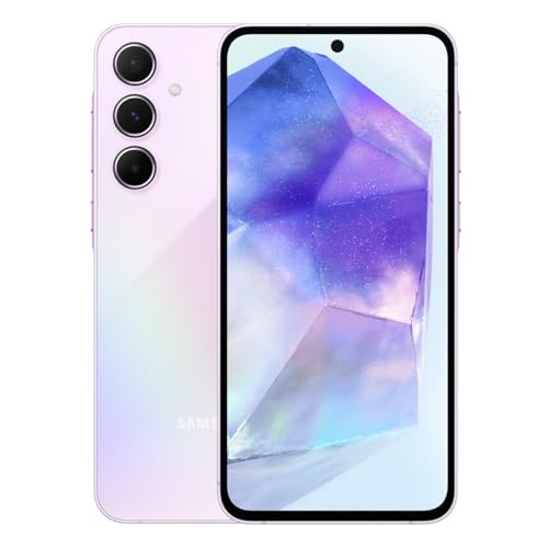 Samsung Galaxy A55 5G Smartphone, Android-Handy ohne Vertrag, 256 GB - 8 GB RAM, 50-MP-Kamera, Awesome Lilac Samsung Galaxy A55 5G Smartphone, Android-Handy ohne Vertrag, 256 GB - 8 GB RAM, 50-MP-Kamera, Awesome Lilac von Samsung