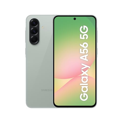 Samsung Galaxy A56 5G AI Smartphone ohne Vertrag, Simlockfreies AI Handy mit Android, 8 GB RAM, 128 GB Speicher, 50-MP-Kamera, Awesome Olive, 2,5 Jahre Herstellergarantie [Exklusiv auf Amazon] von Samsung