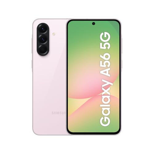 Samsung Galaxy A56 5G AI Smartphone ohne Vertrag, Simlockfreies AI Handy mit Android, 8 GB RAM, 128 GB Speicher, 50-MP-Kamera, Awesome Pink, 2,5 Jahre Herstellergarantie [Exklusiv auf Amazon] von Samsung