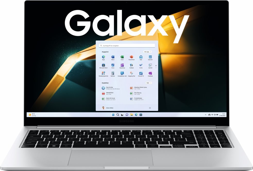 Samsung Galaxy Book4 Pro - Intel Ultra 7 155H / 1.4 GHz - Evo - Win 11 Pro - Intel Arc Graphics - 32 GB RAM - 512 GB SSD NVMe - 40.6 cm (16) AMOLED Touchscreen 2880 x 1800 (WQXGA+) @ 120 Hz - Wi-Fi 6E, Bluetooth - Platinum Silver (NP964XGK-KS1DE) von Samsung