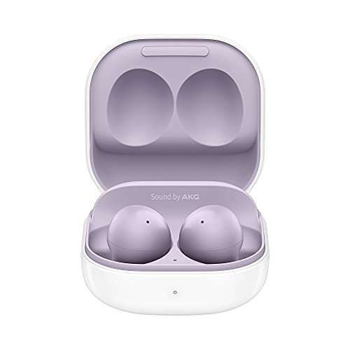 Samsung Galaxy Buds2, Kabellose Kopfhörer, Wireless Earbuds, Geräuschunterdrückung (ANC), ausdauernder Akku, 3 Mikrofone, inkl. Araree Nukin Clear Cover, Lavender (Deutsche Version)[Exkl. bei Amazon] von Samsung