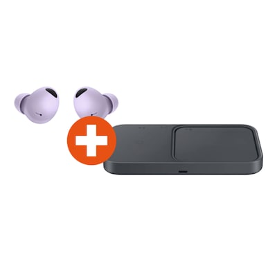 Samsung Galaxy Buds2 Pro SM-R510 violett + Samsung Wireless Charger Duo EP-P5400 von Samsung