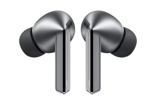 Samsung Galaxy Buds3 Pro Wireless Bluetooth Headphones, Active Noise Canceling (ANC), Adaptive Noise Canceling, 360 Audio, In-Ear Headphones with Hi-Fi Sound, Silver, includes Anymode Clear Cover von Samsung