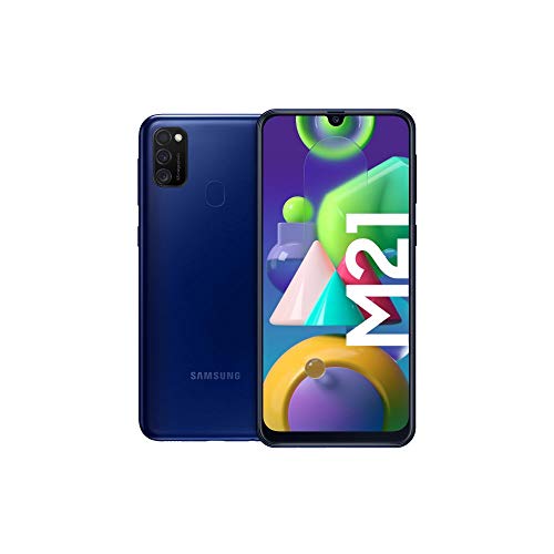 Samsung Galaxy M21 Android Smartphone ohne Vertrag, 3 Kameras, großer 6.000 mAh Akku, 6,4 Zoll Super AMOLED Display, 64 GB/4 GB RAM, Handy in blau, deutsche Version Samsung Galaxy M21 Android Smartphone ohne Vertrag, 3 Kameras, großer 6.000 mAh Akku, 6,4 Zoll Super AMOLED Display, 64 GB/4 GB RAM, Handy in blau, deutsche Version von Samsung