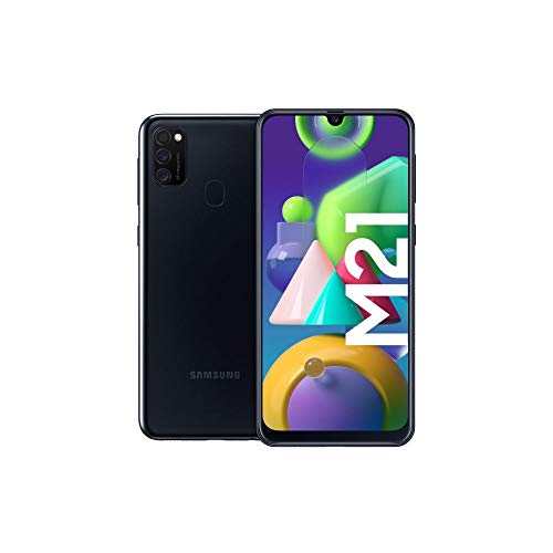 Samsung Galaxy M21 Android Smartphone ohne Vertrag, 3 Kameras, großer 6.000 mAh Akku, 6,4 Zoll Super AMOLED Display, 64 GB/4 GB RAM, Handy in schwarz, deutsche Version Samsung Galaxy M21 Android Smartphone ohne Vertrag, 3 Kameras, großer 6.000 mAh Akku, 6,4 Zoll Super AMOLED Display, 64 GB/4 GB RAM, Handy in schwarz, deutsche Version von Samsung