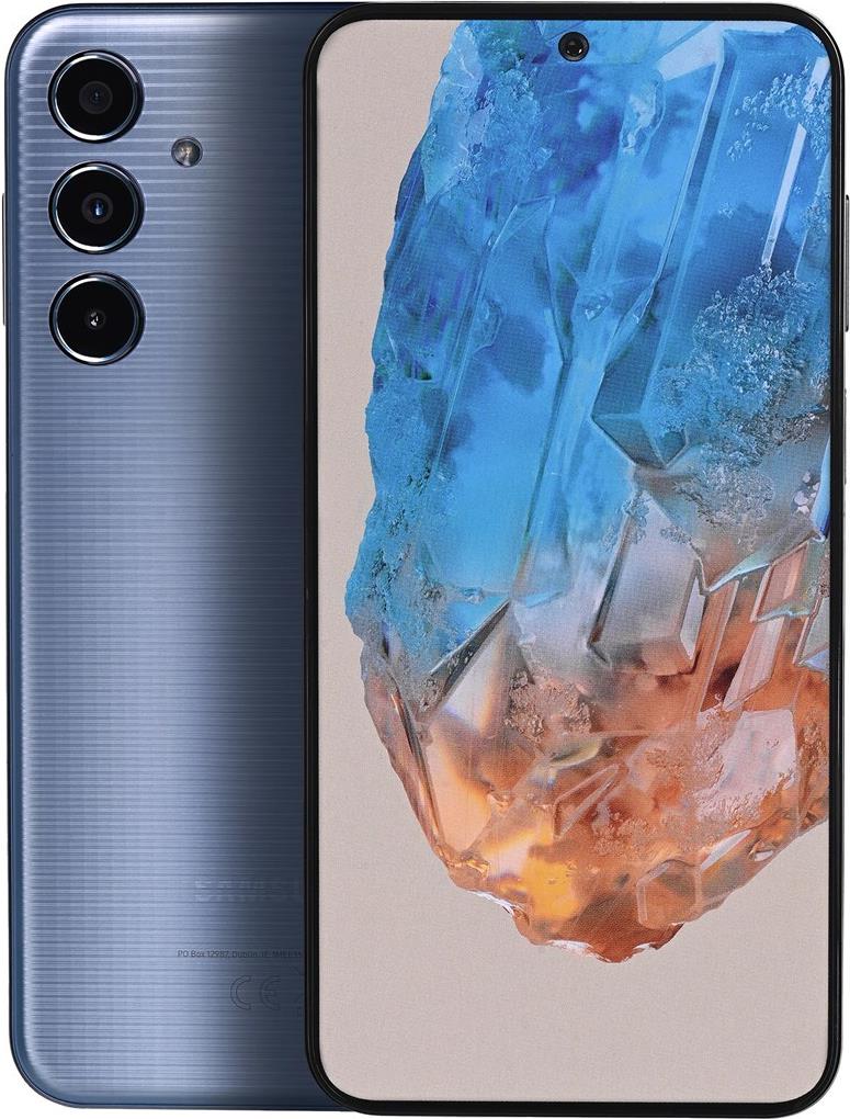 Samsung Galaxy M35 - 5G Smartphone - Dual-SIM - RAM 6GB / Interner Speicher 128GB - microSD slot - OLED-Display - 6,6 - 2340 x 1080 Pixel (120 Hz) - Triple-Kamera 50 MP, 8 MP, 2 MP - front camera 13 MP - Blau (SM-M356BLBBEUE) von Samsung