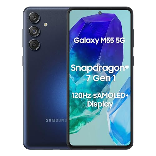 Samsung Galaxy M55 5G 8 GB/128 GB Dunkelblau (Dark Blue) Dual-SIM von Samsung