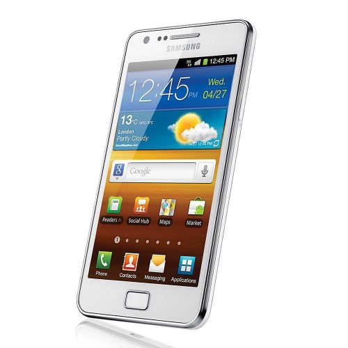 Samsung Galaxy S II i9100 DualCore Smartphone (10,9 cm (4,3 Zoll) Touchscreen Display, Android 4.0 oder höher, 8 MP Full-HD Kamera, 2 MP Frontkamera) ceramic-white von Samsung