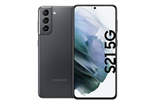 Samsung Galaxy S21 5G, Android Smartphone, Triple-Kamera, Infinity-O Display, 128 GB Speicher, leistungsstarker Akku, Phantom Gray von Samsung