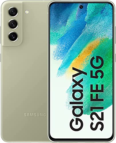 Samsung Galaxy S21 FE 5G, Android Smartphone, 6,4 Zoll Dynamic AMOLED Display, 4.500 mAh Akku, 256 GB/8 GB RAM, Handy in Olive inkl. 36 Monate Herstellergarantie [Exklusiv bei Amazon] von Samsung