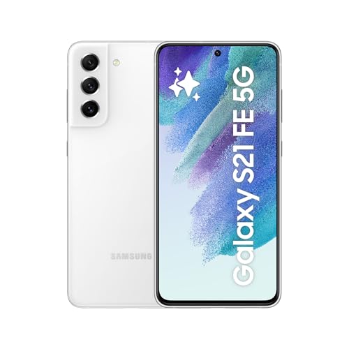 Samsung Galaxy S21 FE 5G, Android Smartphone, 6,4 Zoll Dynamic AMOLED Display, 4.500 mAh Akku, 256 GB/8 GB RAM, Handy in White inkl. 36 Monate Herstellergarantie [Exklusiv bei Amazon] von Samsung