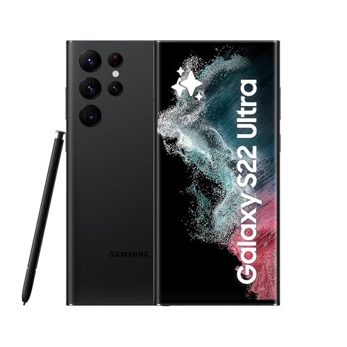Samsung Galaxy S22 Ultra, Android Smartphone, 6,8 Zoll Dynamic AMOLED Display, 5.000 mAh Akku, 128 GB/8 GB RAM, Phantom Black, inkl. 36 Monate Herstellergarantie [Exklusiv bei Amazon] von Samsung