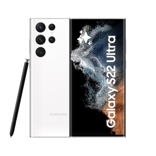 Samsung Galaxy S22 Ultra, Android Smartphone, 6,8 Zoll Dynamic AMOLED Display, 5.000 mAh Akku, 512 GB/12 GB RAM, Phantom White, inkl. 36 Monate Herstellergarantie [Exklusiv bei Amazon] von Samsung