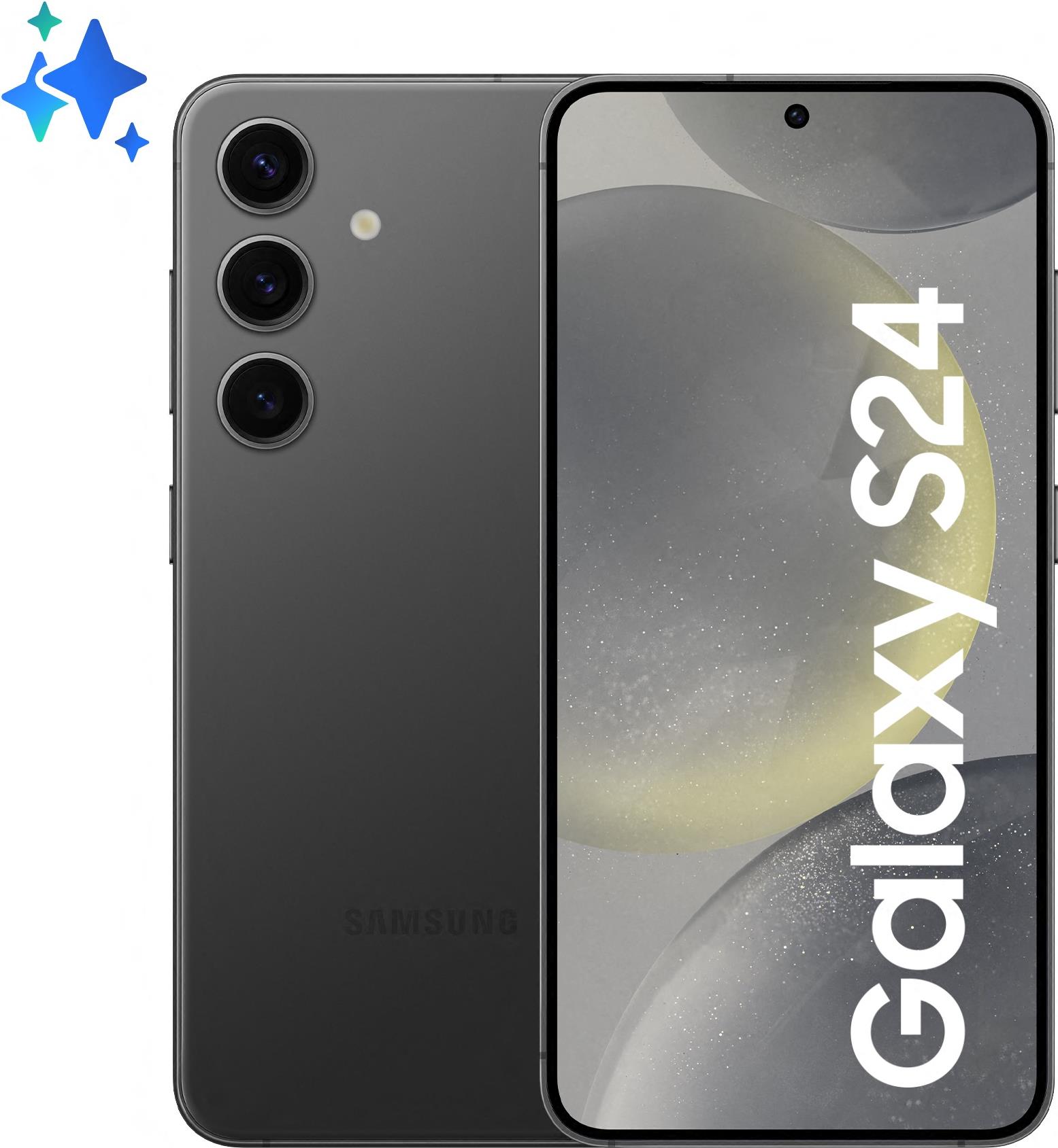 Samsung Galaxy S24 - 5G Smartphone - Dual-SIM - RAM 8 GB / Interner Speicher 128 GB - OLED-Display - 6.2 - 2340 x 1080 Pixel (120 Hz) - Triple-Kamera 50 MP, 12 MP, 10 MP - front camera 12 MP - Onyx Black - EU-Version (SM-S921BZKDEUE) von Samsung