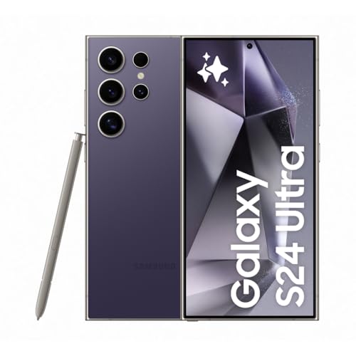 Samsung Galaxy S24 Ultra AI Smartphone, Android-Handy ohne Vertrag, 12GB RAM/256GB Speicher, 200-MP-Kamera, S Pen, Lange Akkulaufzeit, Titanium Violet, 3 Jahre Herstellergarantie Samsung Galaxy S24 Ultra AI Smartphone, Android-Handy ohne Vertrag, 12GB RAM/256GB Speicher, 200-MP-Kamera, S Pen, Lange Akkulaufzeit, Titanium Violet, 3 Jahre Herstellergarantie von Samsung
