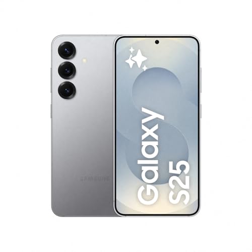 Samsung Galaxy S25 AI Smartphone mit Galaxy AI, Ohne Vertrag, Handy mit Android, 12 GB RAM, 128 GB Speicher, 50-MP-Kamera, Silver Shadow, 3 Jahre Herstellergarantie [Exklusiv auf Amazon] von Samsung