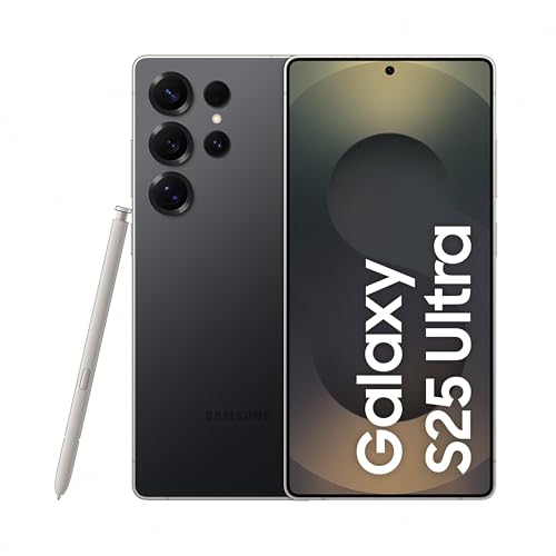 Samsung Galaxy S25 Ultra 5G AI Smartphone (Titanium Black, 12GB RAM, 512GB Speicher), 200MP Kamera, S Pen inklusive, Lange Akkulaufzeit von Samsung