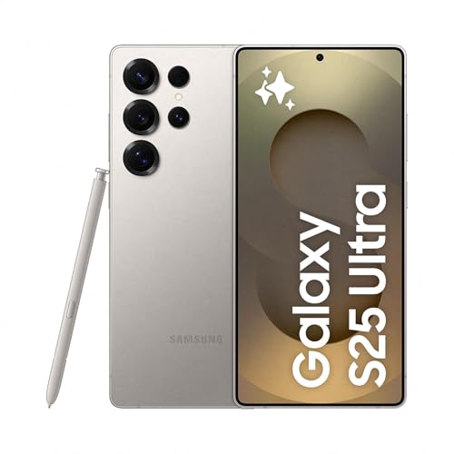 Samsung Galaxy S25 Ultra AI Smartphone mit Galaxy AI, ohne Vertrag, AI Handy mit Android, 12 GB RAM, 256 GB Speicher, 200-MP-Kamera, Titanium Gray, 3 Jahre Herstellergarantie [Exklusiv auf Amazon] von Samsung