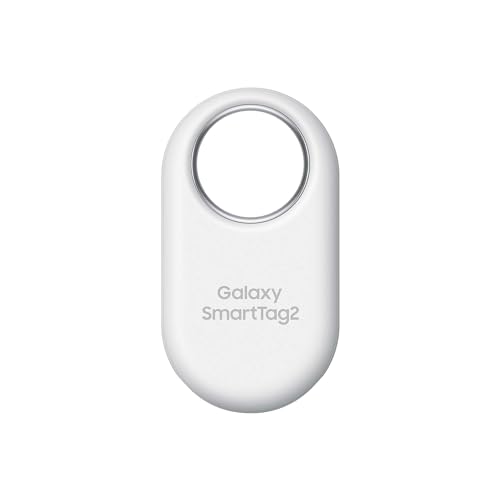Samsung Galaxy SmartTag2 Bluetooth-Tracker, Kompassansicht, Suche in der Nähe, mit bis zu 500 Tage Laufzeit, wassergeschützt, Weiß (1 Stück) von Samsung