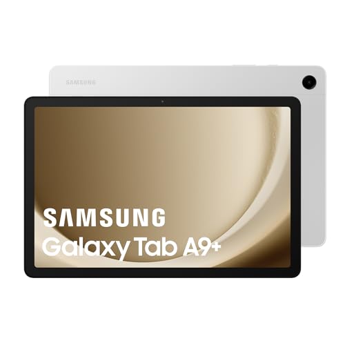 Samsung Galaxy Tab A9+ Android Tablet, 64 GB Speicher, 11 Zoll großer Bildschirm, WLAN, 3D-Sound, Silber (FR) von Samsung