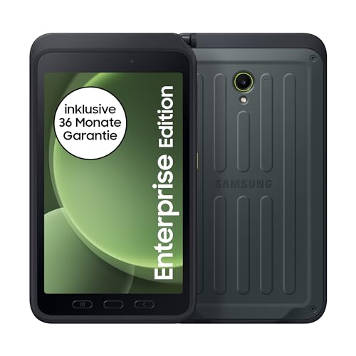 Samsung Galaxy Tab Active5 5G Enterprise Edition, Robustes Android-Tablet, 8 Zoll Display, 6 GB RAM und 128 GB erweiterbarer interner Speicher, Akku 5.050 mAh, Grün Samsung Galaxy Tab Active5 5G Enterprise Edition, Robustes Android-Tablet, 8 Zoll Display, 6 GB RAM und 128 GB erweiterbarer interner Speicher, Akku 5.050 mAh, Grün von Samsung
