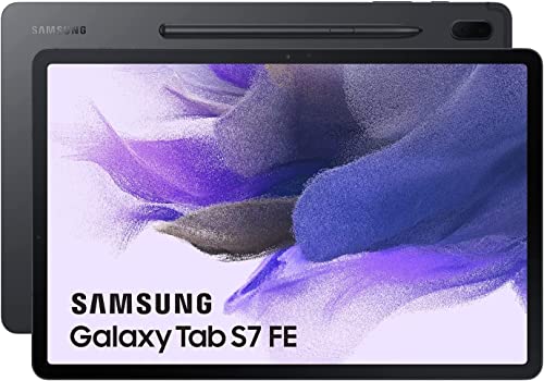 Samsung Galaxy Tab S7 FE Tablet-PC mit 30,5-cm-Display (12,4 Zoll), WLAN, 6 GB RAM, 128 GB Speicher, Android, Schwarz, spanische Version von Samsung