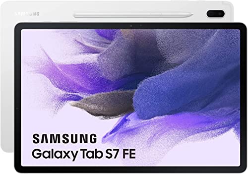 Samsung Galaxy Tab S7 FE Tablet-PC mit 30,5-cm-Display (12,4 Zoll), WLAN, 6 GB RAM, 128 GB Speicher, Android, Weiß, spanische Version von Samsung