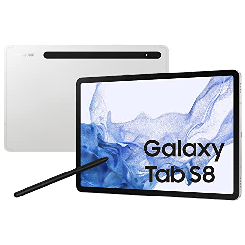 Samsung Galaxy Tab S8 SM-X706 5G LTE 128 GB 27.9 cm (11) Qualcomm Snapdragon 8 GB Wi-Fi 6 (802.11ax) Android 12 Silver von Samsung