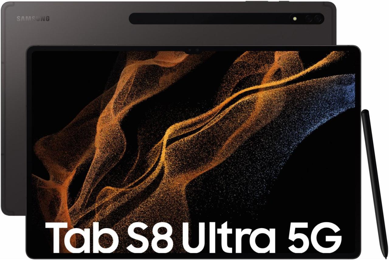 Samsung Galaxy Tab S8 Ultra graphite 37,1 cm (14,6") von Samsung