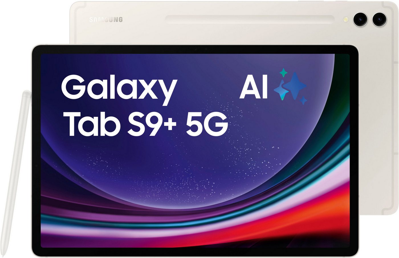 Samsung Galaxy Tab S9+ 5G Tablet (12,4, 512 GB, Android, 5G, AI-Funktionen)" von Samsung